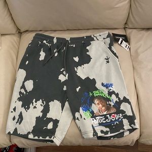 Green Camo Poetic Justice Shorts